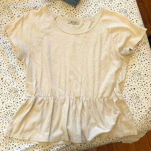 Cream Colored Madewell Top